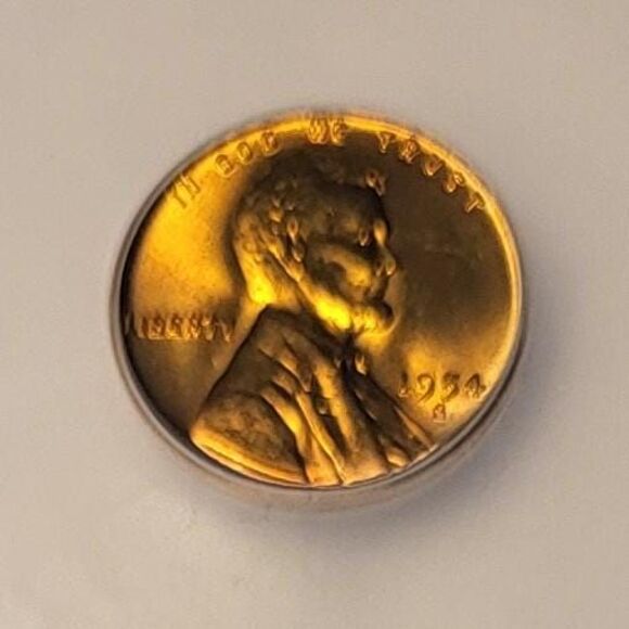 1954 S Lincoln Wheat Cent MS67 RED ICG - Picture 3 of 4